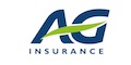 Logo d'AG Insurance en couleur, avec un design moderne et dynamique.