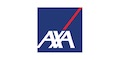Logo d'AXA sur fond blanc, symbole de notoriété dans le secteur des assurances.