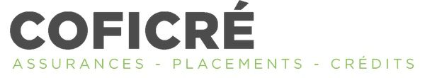 Logo de COFICRÉ avec les mots "Assurances - Placements - Crédits".